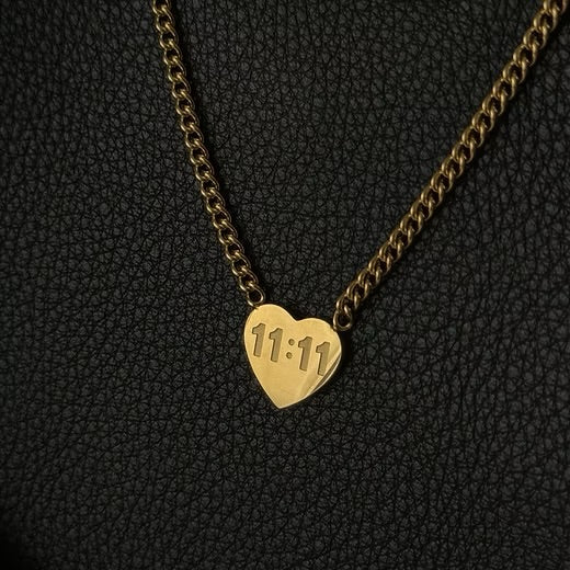 11:11 Heart Necklace